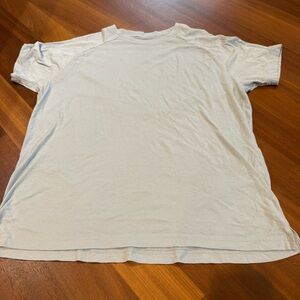 Alo Yoga Men’s Lightweight Tri-Blend T-Shirt Blue Short Sleeve Size L Athletic